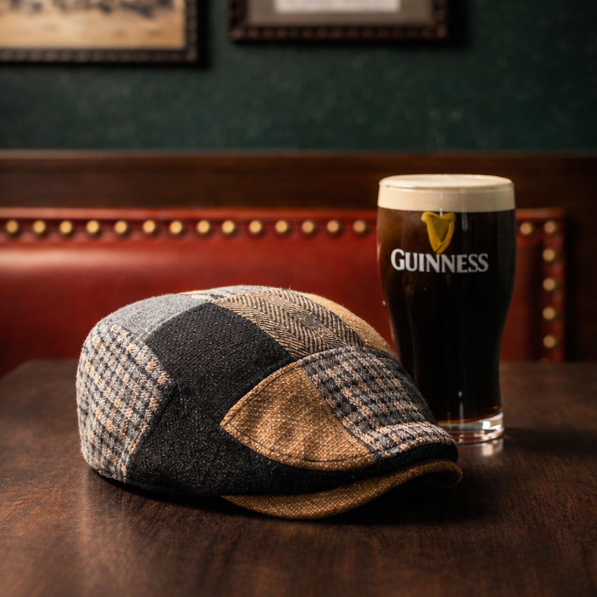 The Guinness Gilroy Boston Scally Cap - Patchwork by Boston Scally Co ...