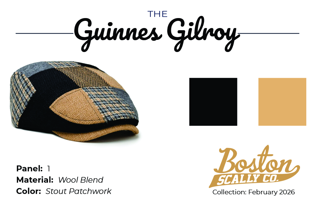 The Guinness Gilroy Boston Scally Cap - Patchwork by Boston Scally Co ...